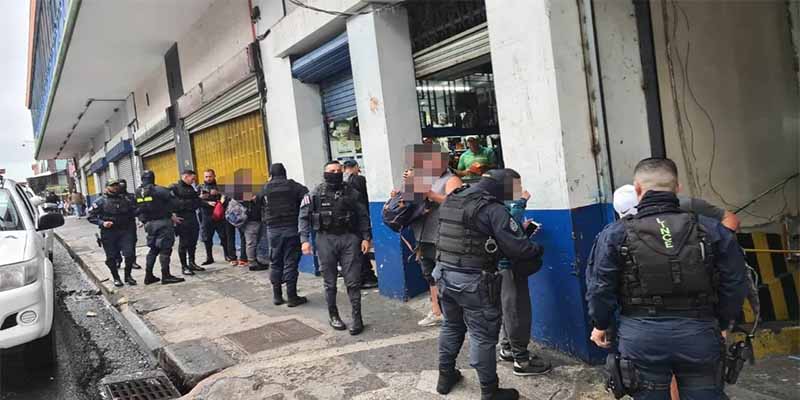 Fuerza Pública se enfocó hoy en operativos en los cantones centrales