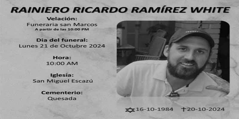 FALLECIÓ RAINIERO RAMÍREZ WHITE